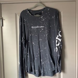 Mens paint platter charcoal long sleeve